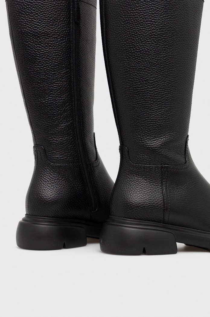 Obuv Kožené čižmy Emporio Armani X3O213.XF538.BLACK čierna