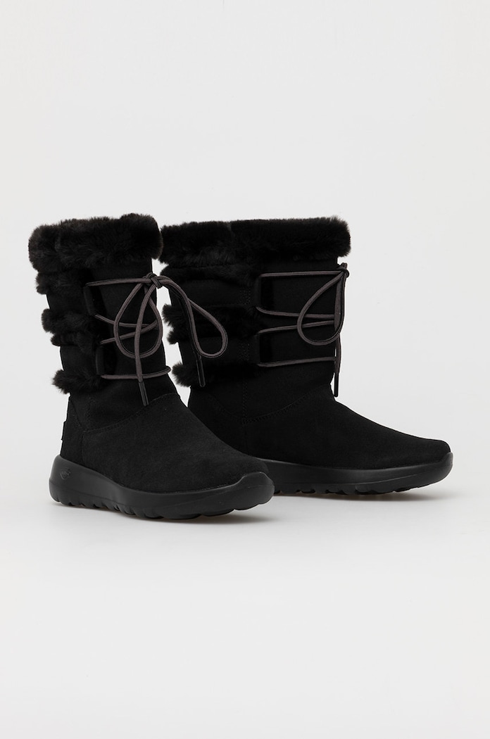 Skechers Śniegowce zamszowe 144020.D czarny AW22