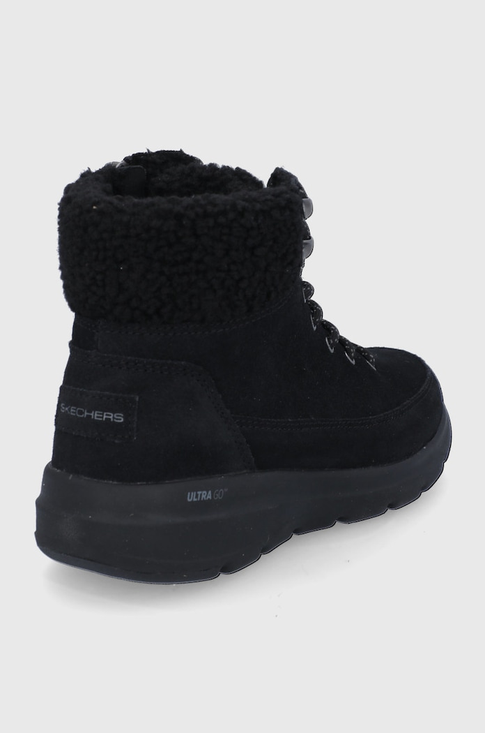 Obuv Semišové snehule Skechers 16677 čierna