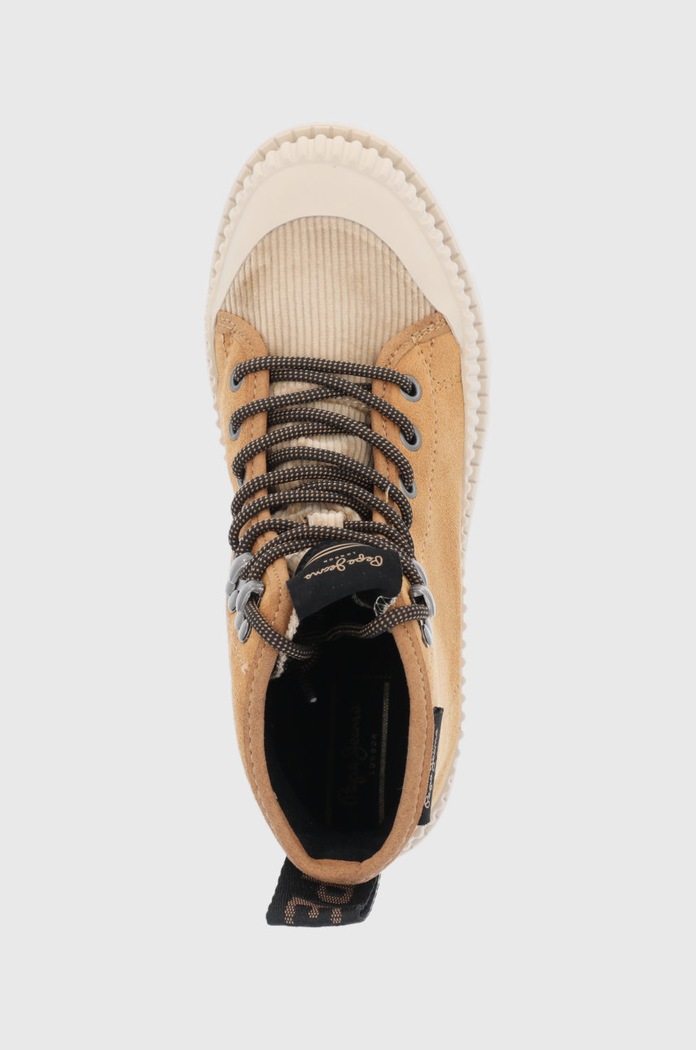Pepe Jeans Botki zamszowe Ascot Desert brązowy PLS50429