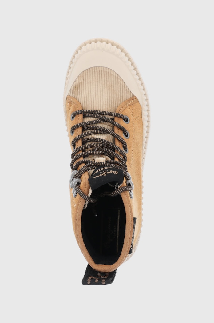 Pepe Jeans Botki zamszowe Ascot Desert brązowy PLS50429