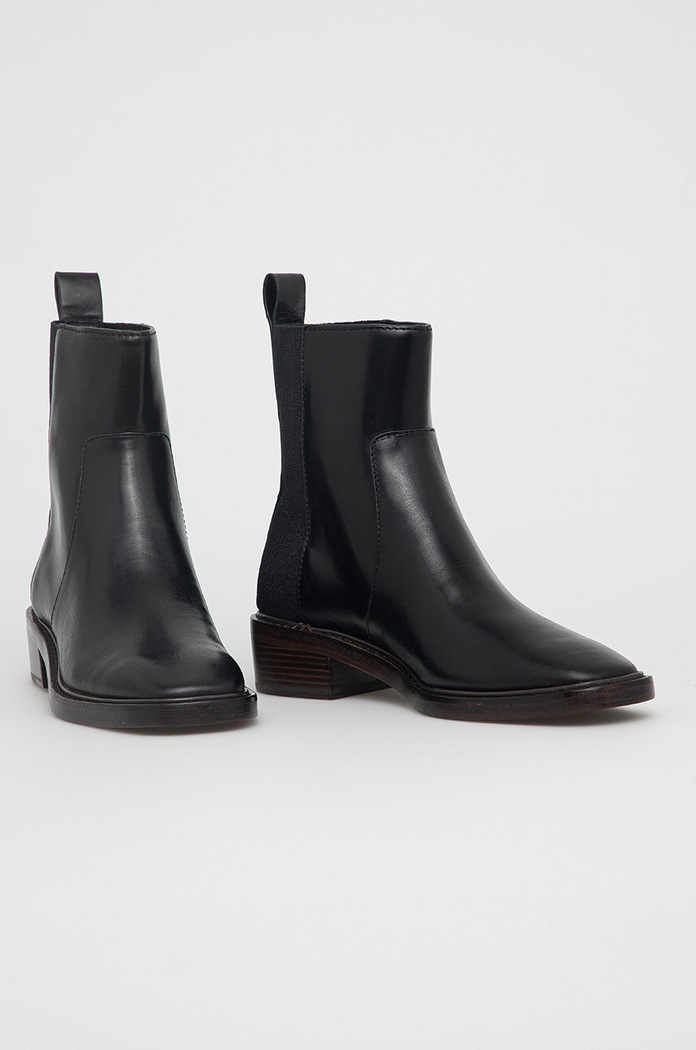 Δερμάτινες μπότες Τσέλσι Tory Burch 84888.004 μαύρο AW21