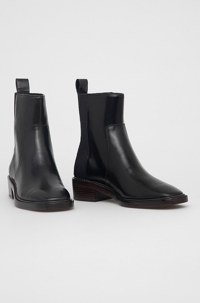 Δερμάτινες μπότες Τσέλσι Tory Burch 84888.004 μαύρο AW21