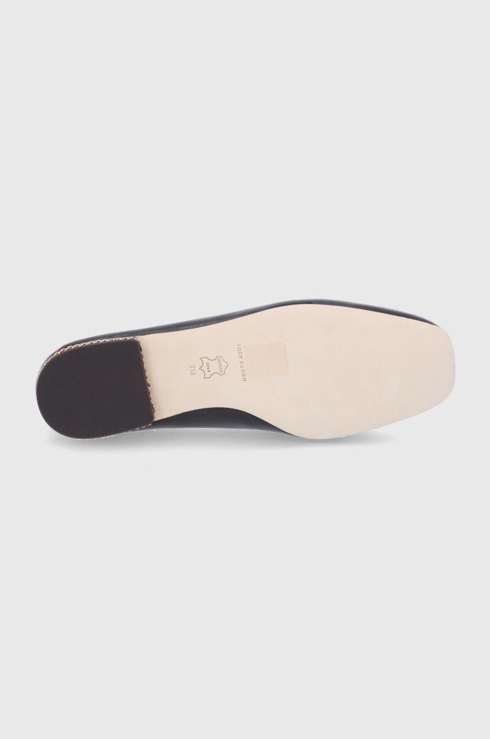 Usnjeni mokasini Tory Burch 86600.200 rjava