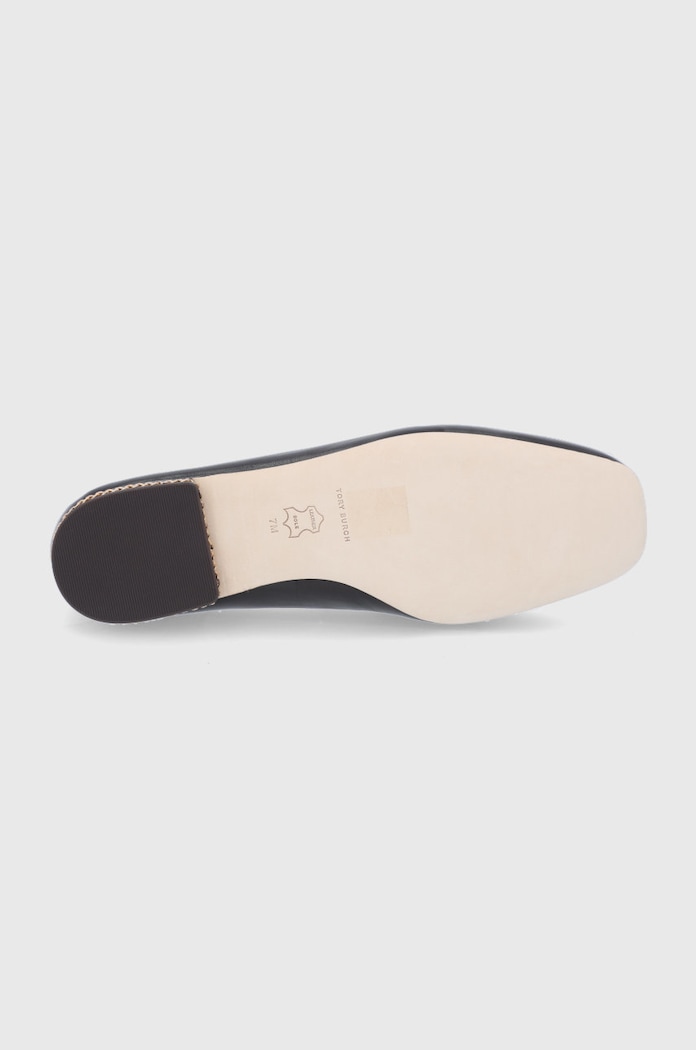 Usnjeni mokasini Tory Burch 86600.200 rjava