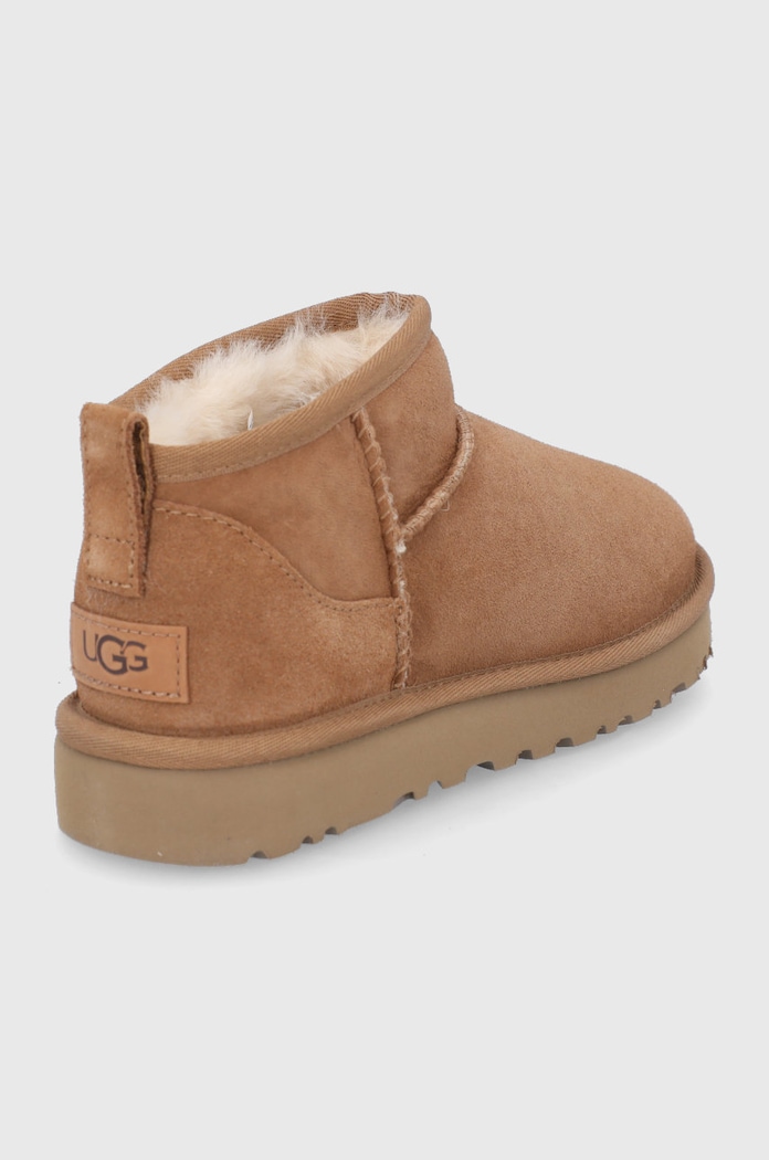 Obuv Semišové snehule UGG Classic Ultra Mini 1116109.CHE hnedá