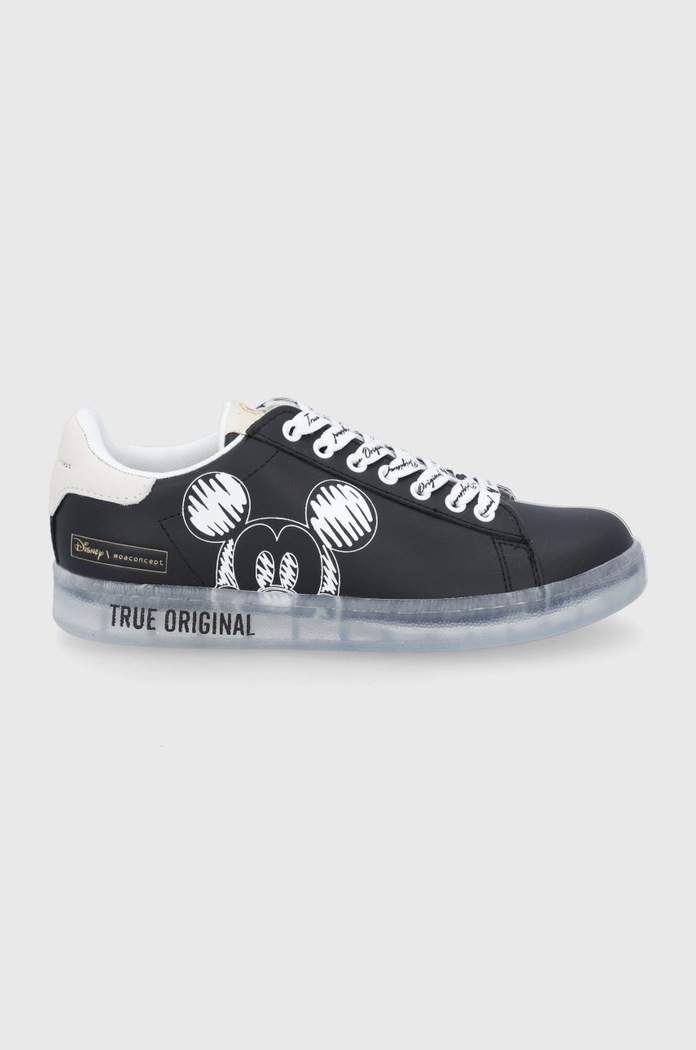 MOA Concept Buty skórzane płaska czarny MD720