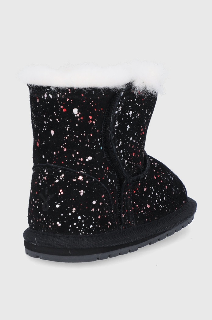 Dziewczynka Emu Australia Śniegowce zamszowe dziecięce Toddle Galaxy B12660.Black czarny