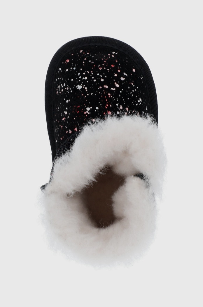 Emu Australia Śniegowce zamszowe dziecięce Toddle Galaxy czarny B12660.Black