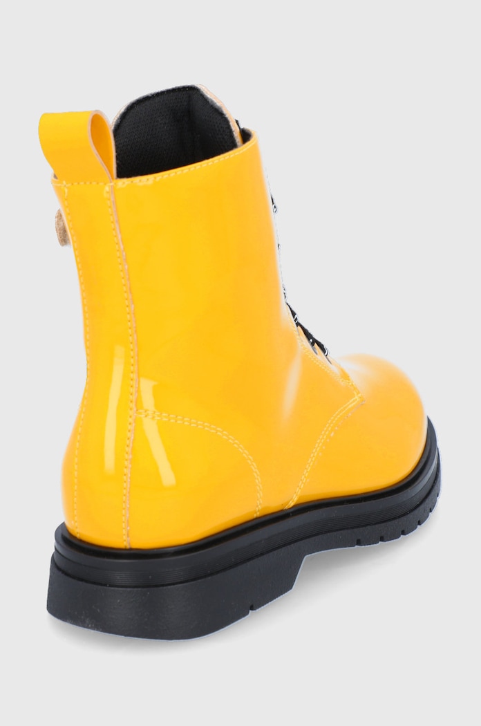 Dziewczynka Tommy Hilfiger Workery skórzane T4A5.32011.35.40 żółty