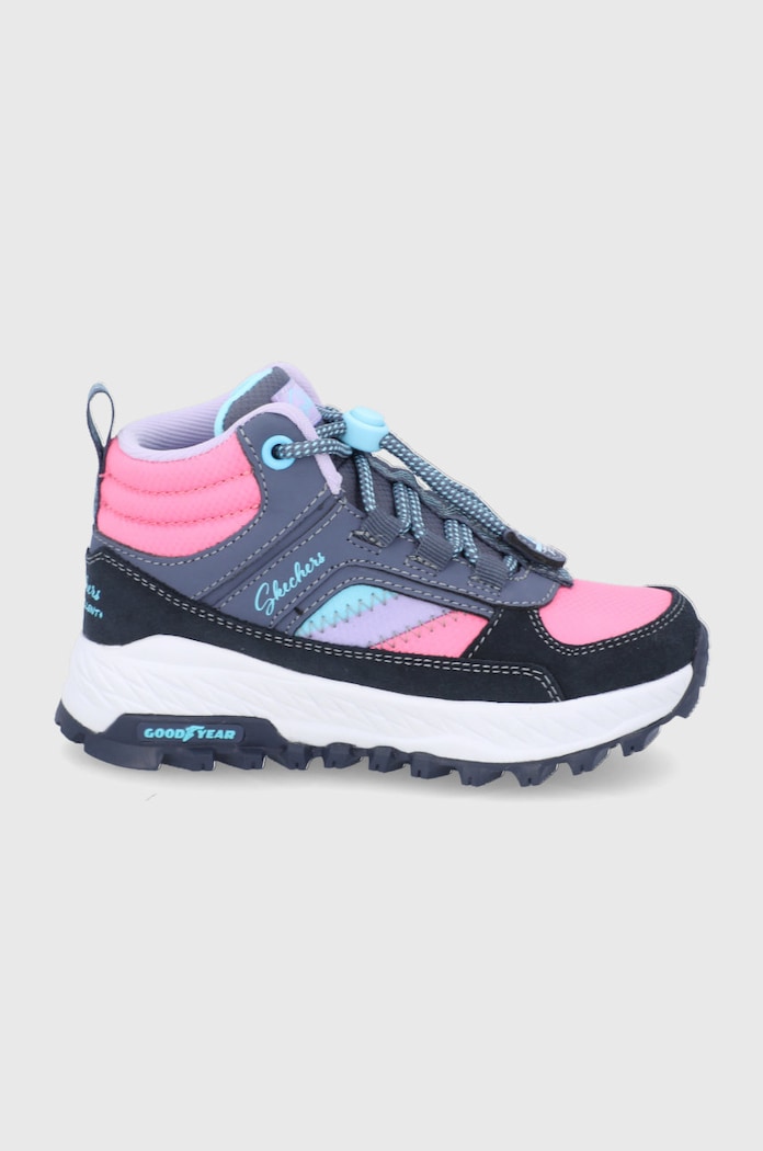 Skechers - Buty dziecięce tekstylny różowy 302949L