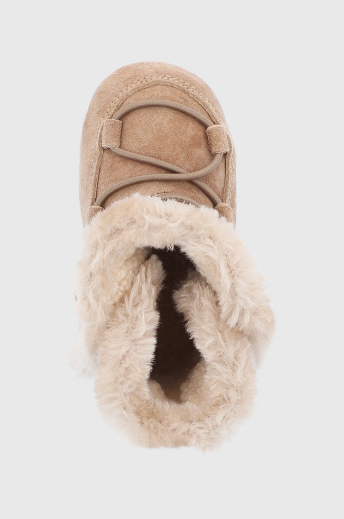 Detské semišové snehule Moon Boot hnedá 34010300.MOON.BOOT.CRIB