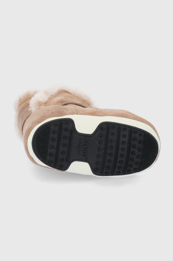 Detské semišové snehule Moon Boot 34010300.MOON.BOOT.CRIB hnedá