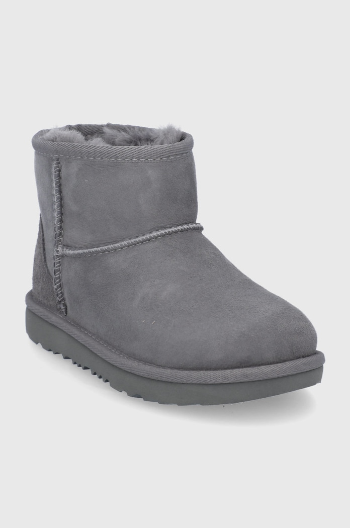 Detské semišové snehule UGG 1017715K.GREY sivá AW21