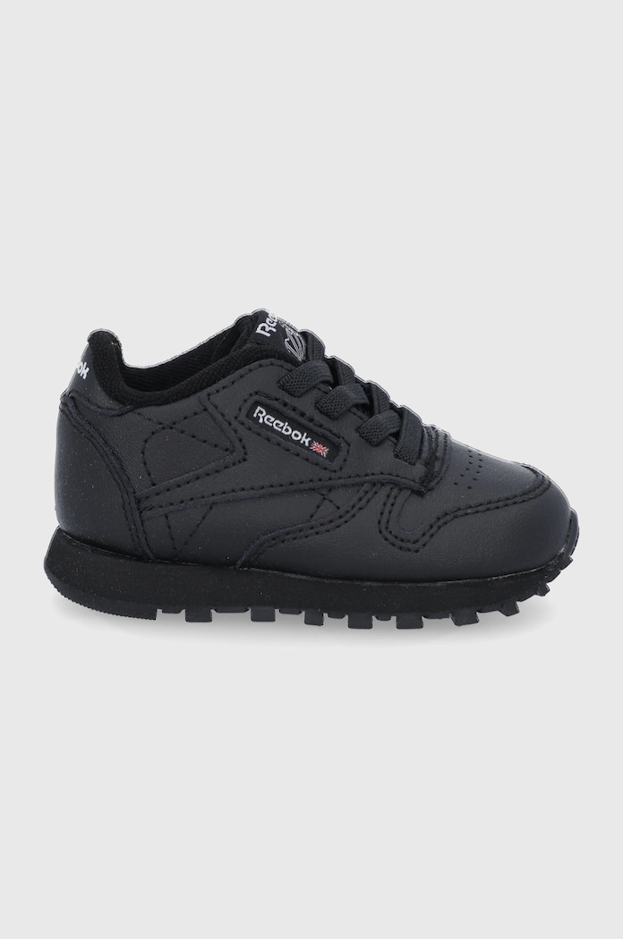 Detské topánky Reebok Classic FZ2094 CLASSIC LEATHER imitácia kože čierna FZ2094