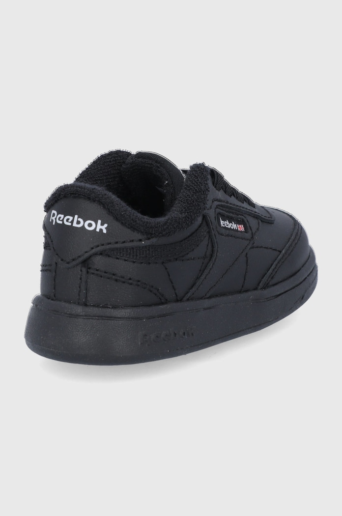 Chlapec Detské kožené topánky Reebok Classic Club C FZ2096 FZ2096 čierna