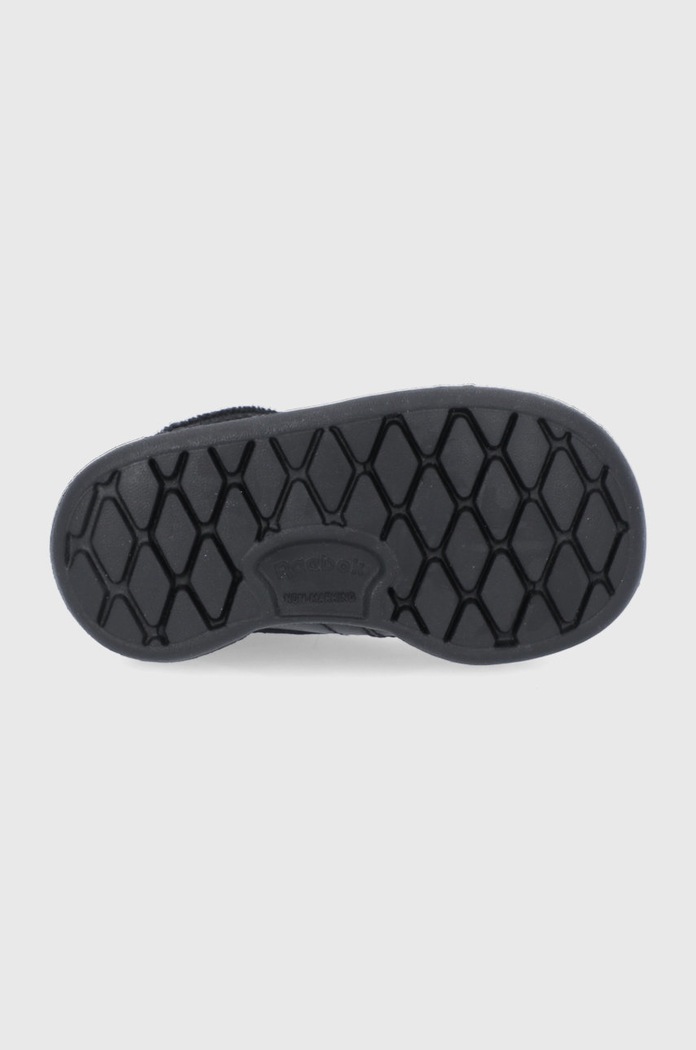 Detské kožené topánky Reebok Classic Club C FZ2096 FZ2096 čierna