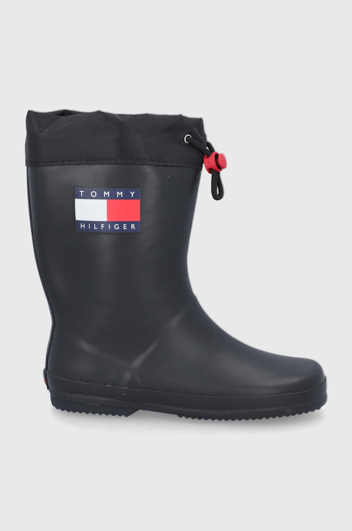 Tommy Hilfiger Kalosze dziecięce czarny T3X6.30766.35.39.Black