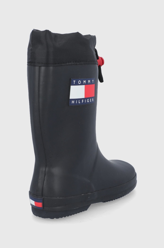 Chłopiec Tommy Hilfiger Kalosze dziecięce T3X6.30766.35.39.Black czarny