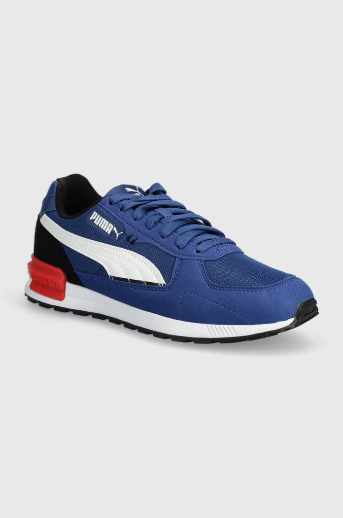 Παιδικά αθλητικά παπούτσια Puma Graviton Jr απομίμηση λείου δέρματος μπλε 381987