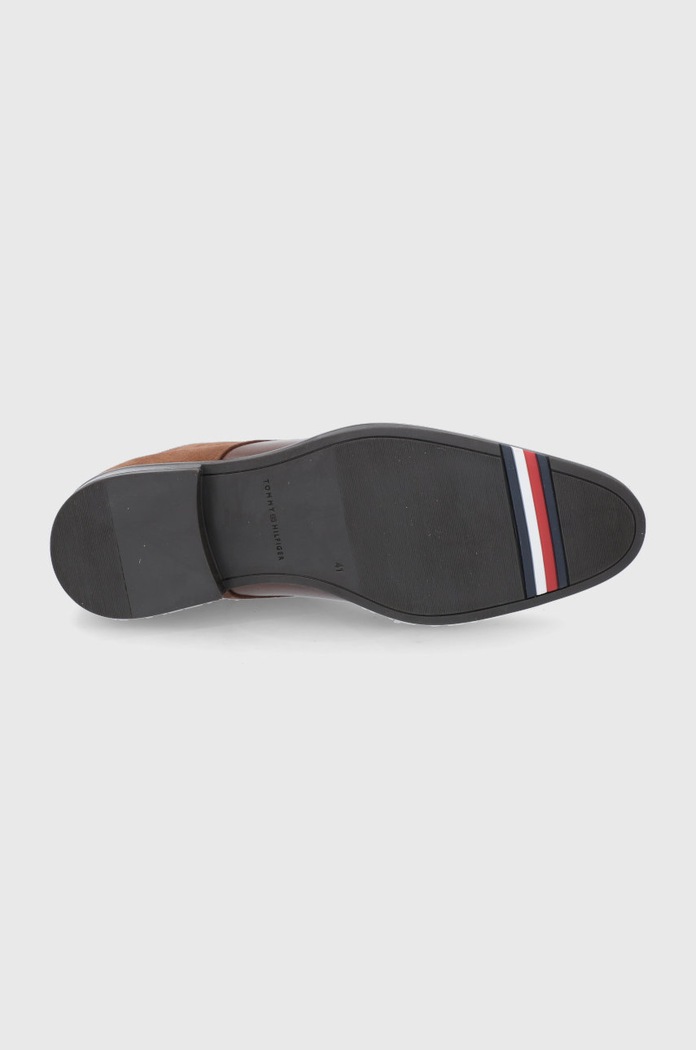 Tommy Hilfiger Trzewiki skórzane FM0FM03769 brązowy