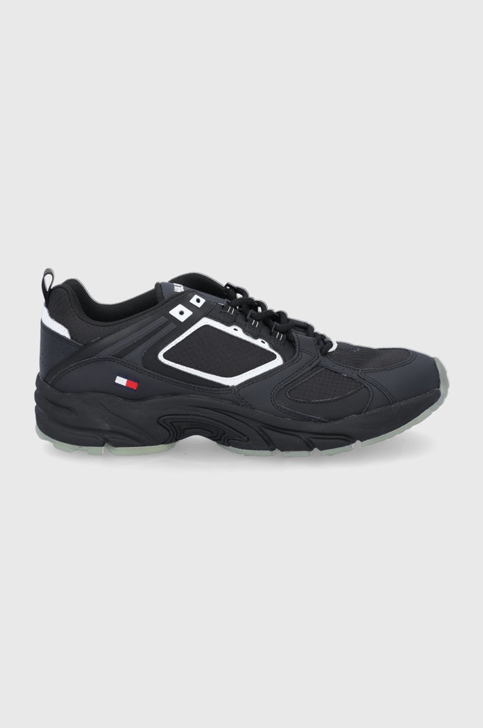 Tommy Jeans Buty EM0EM00821.BDS tekstylny czarny EM0EM00821.BDS