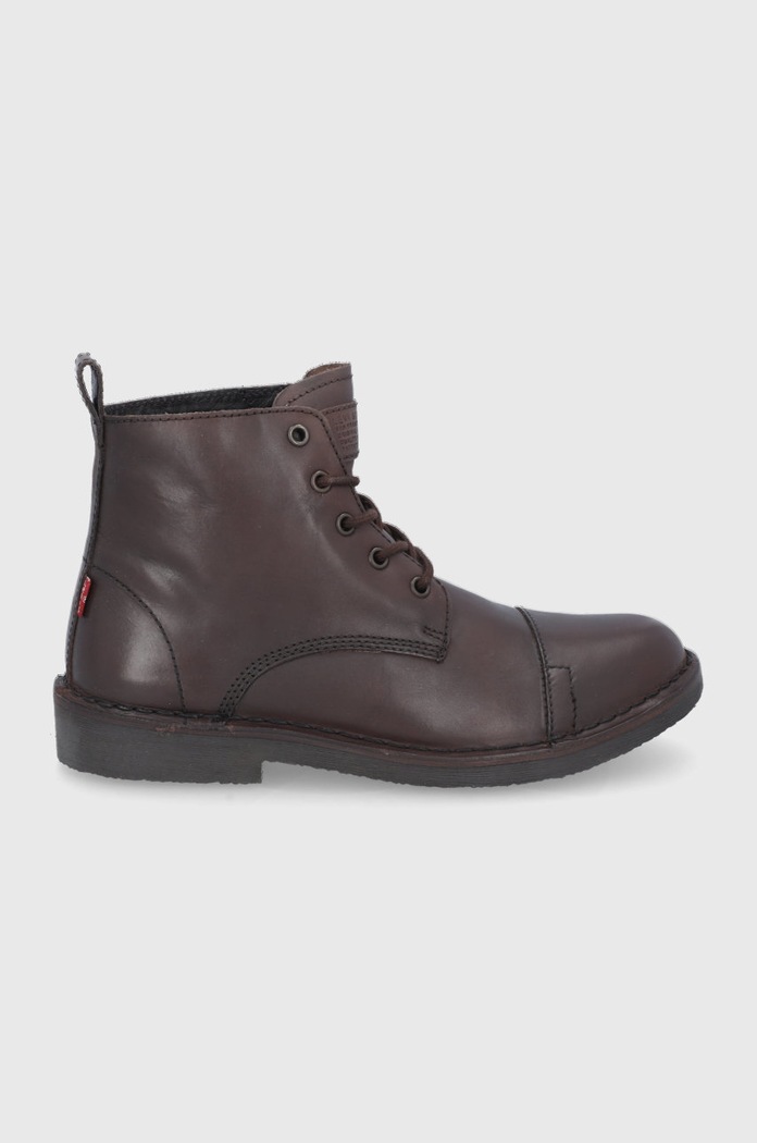 Členkové topánky Levi's nezateplené hnedá D5355.0002