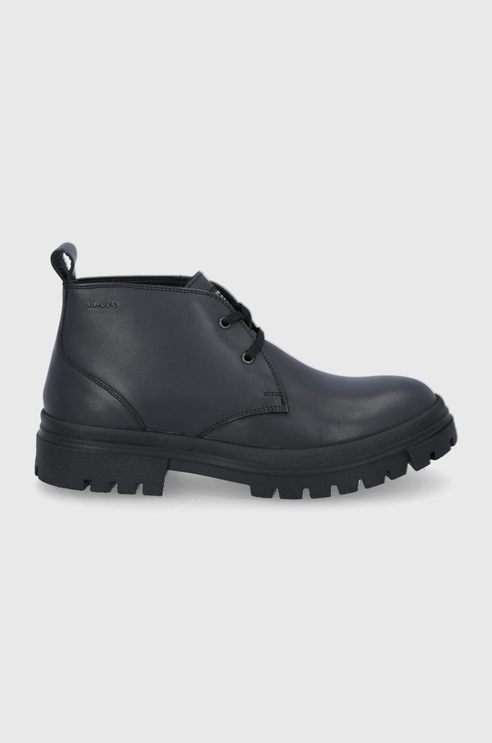 Levi's Buty skórzane skóra licowa czarny D5389.0001