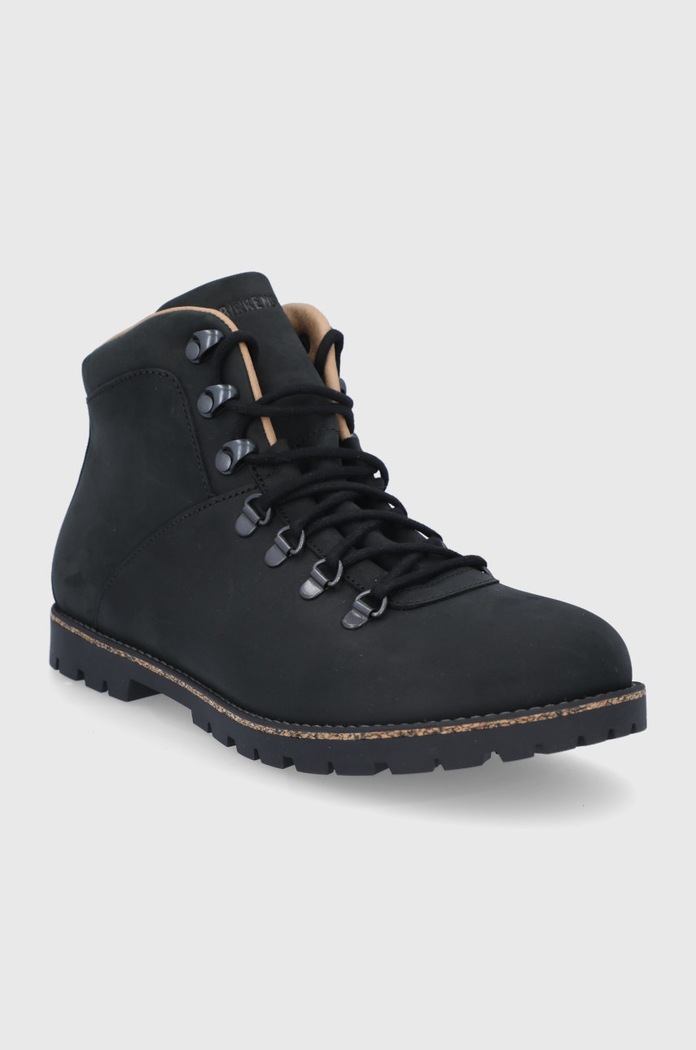 Birkenstock Buty skórzane Jackson 1017325.BLACK czarny AW21