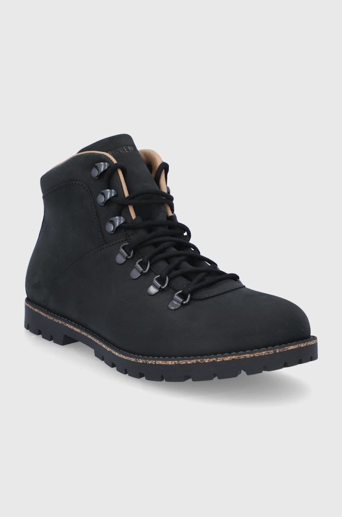 Birkenstock Buty skórzane Jackson 1017325.BLACK czarny AW21