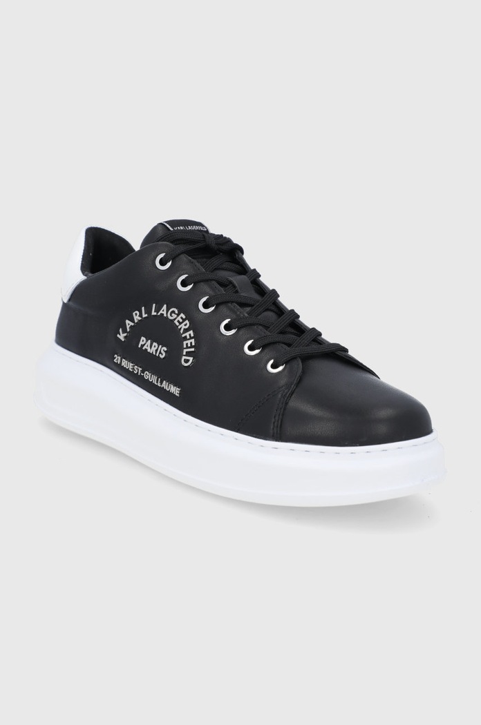 Kožená obuv Karl Lagerfeld KAPRI MENS KL52539.000 čierna AW21
