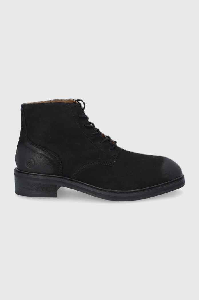 Superdry Trzewiki skórzane nieocieplane czarny MF210062A.02A