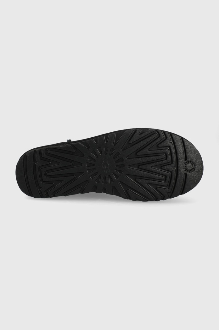 UGG śniegowce zamszowe Classic Mini 1002072.BLK czarny