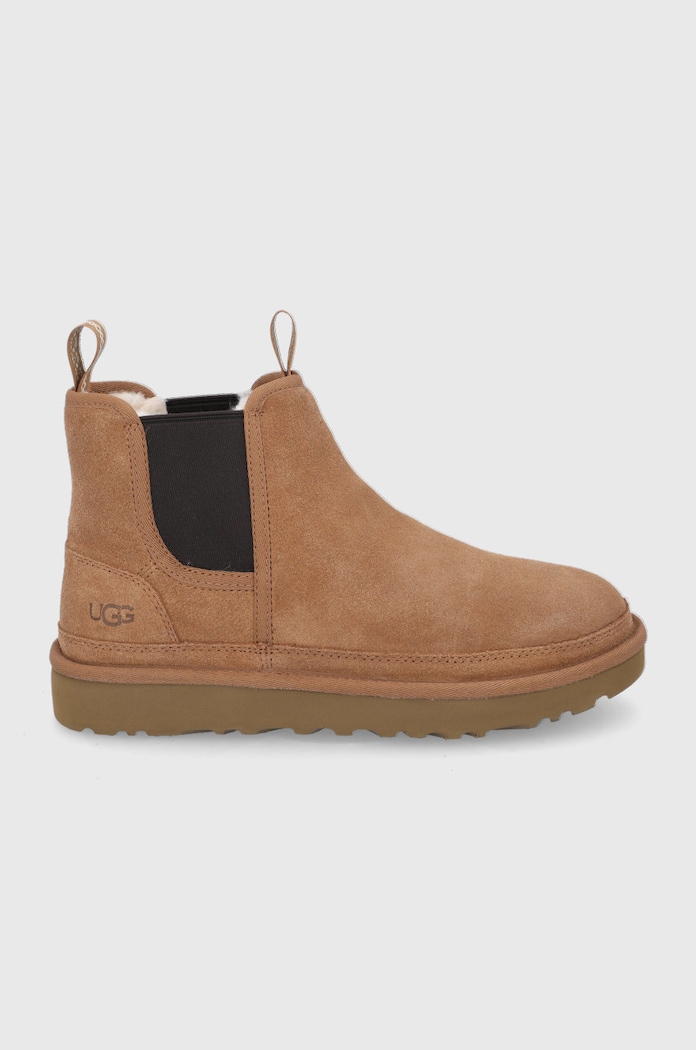 Semišové topánky Chelsea UGG zateplené hnedá 1121644.CHE
