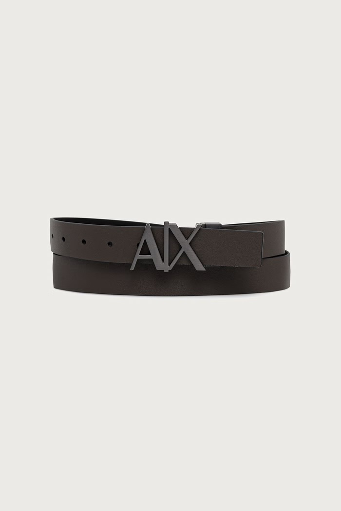 Armani Exchange opasok pánsky kožený 951017.CC505 čierna AA00