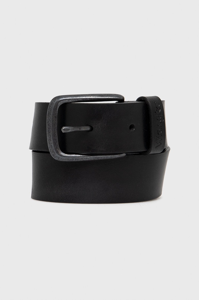 Kožený opasok Wrangler čierna W0E4U1100