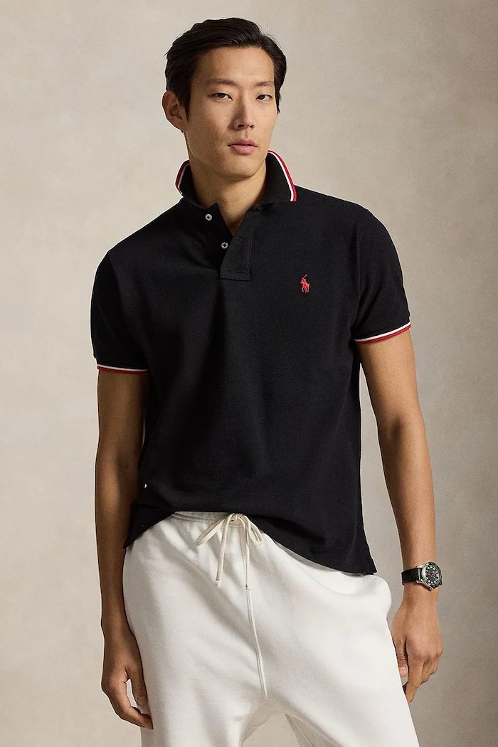 Polo Ralph Lauren Polo 710842621001 bawełna czarny 710842621001