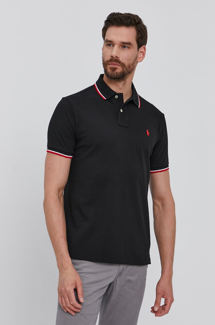 Polo Ralph Lauren Tricou Polo regular negru 710842621001