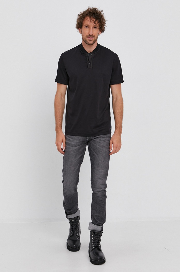HUGO Polo 50454205 50454205 czarny AW21