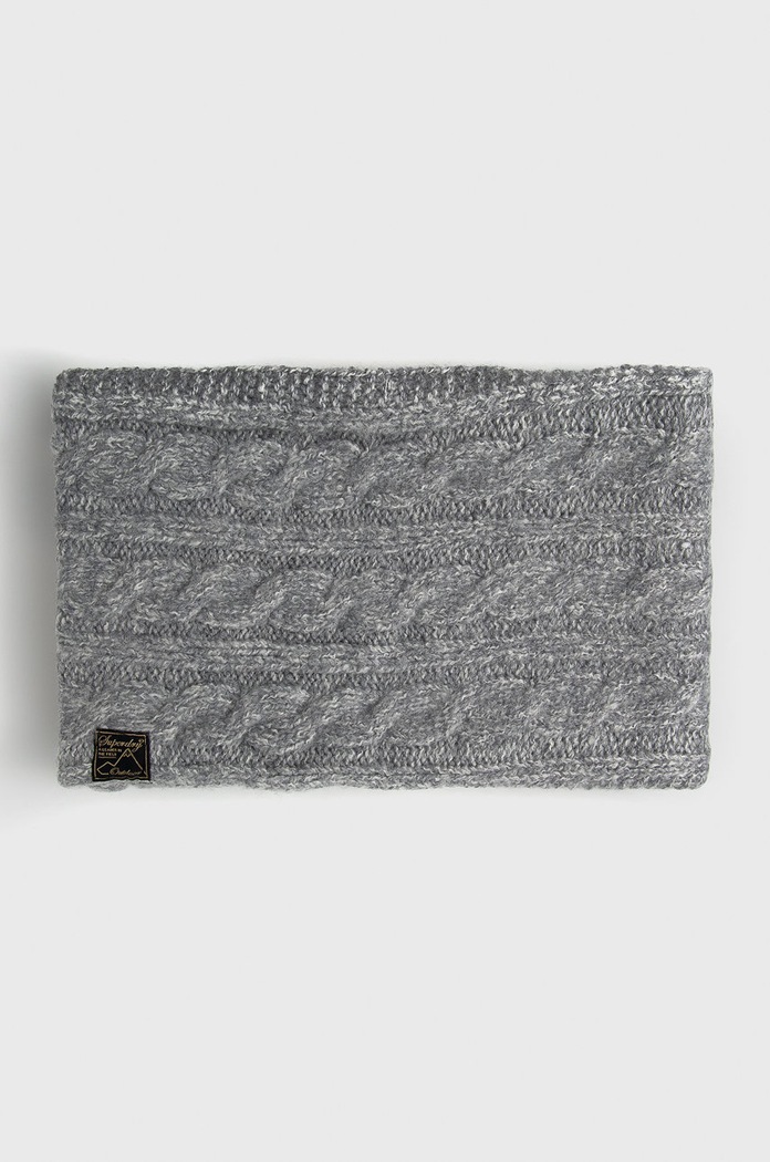 Superdry csősál gyapjú keverékből gyapjú szállal szürke W9310047A.UP8