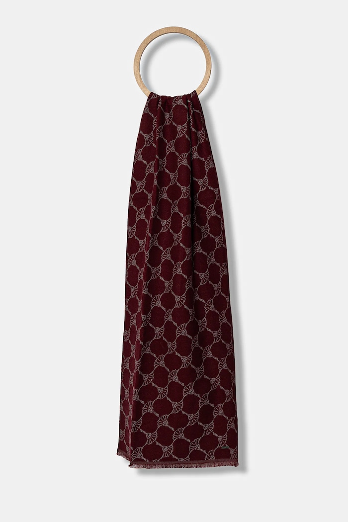 Joop! fular cu modele burgundia 30022563