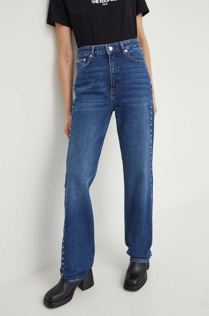 The Kooples Jeansy FJEA23001J niebieski AW21