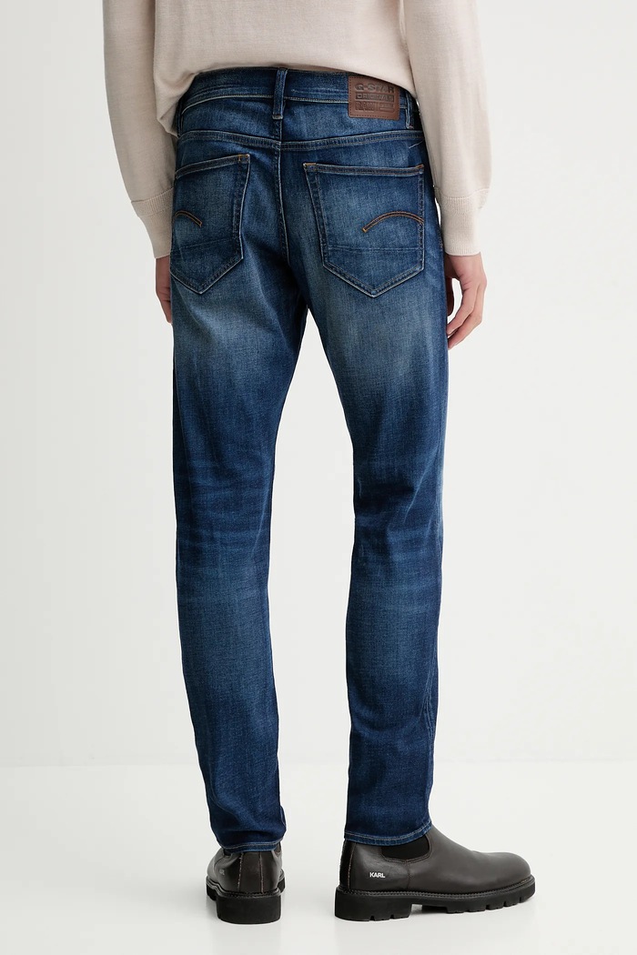 Odzież G-Star Jeansy 3301 Slim 51001.A088 niebieski