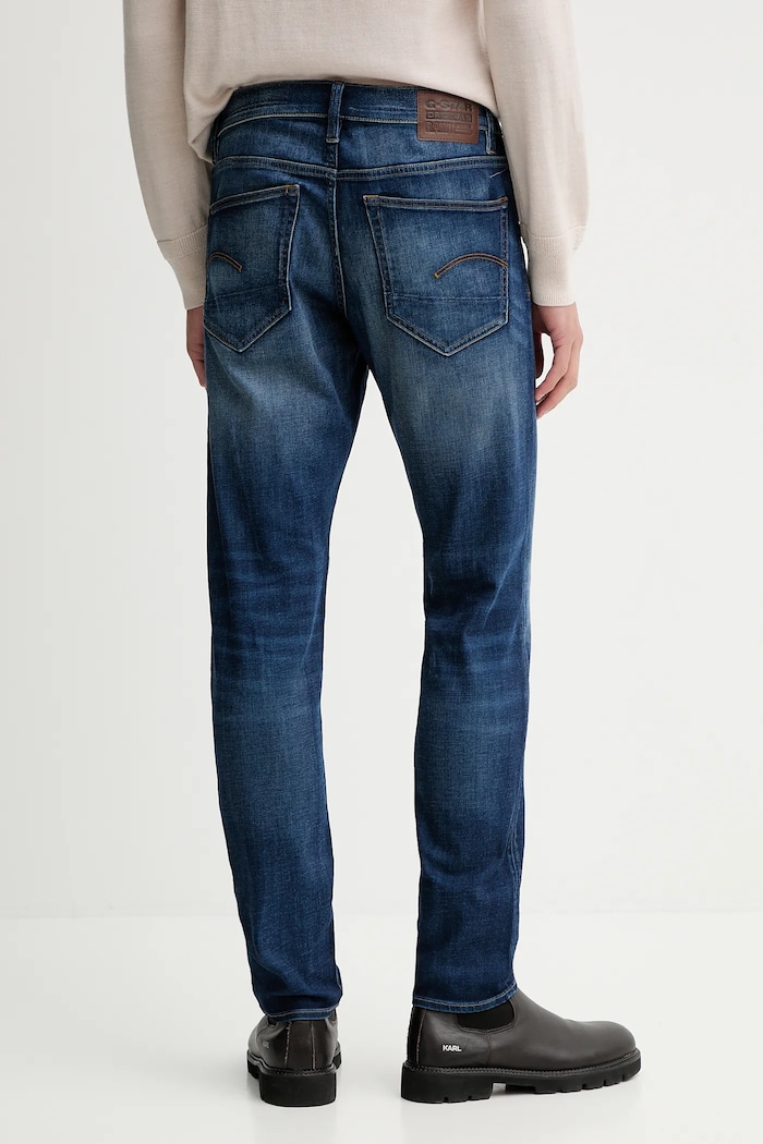 Odzież G-Star Jeansy 3301 Slim 51001.A088 niebieski