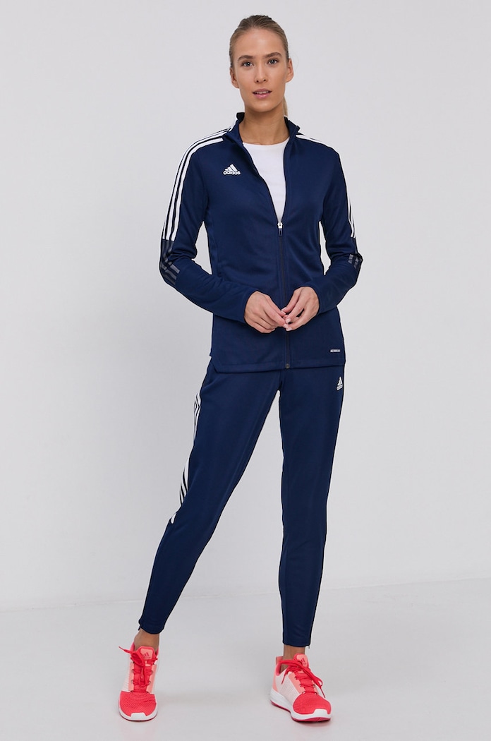 Hlače adidas Performance GM4495 mornarsko modra AW21