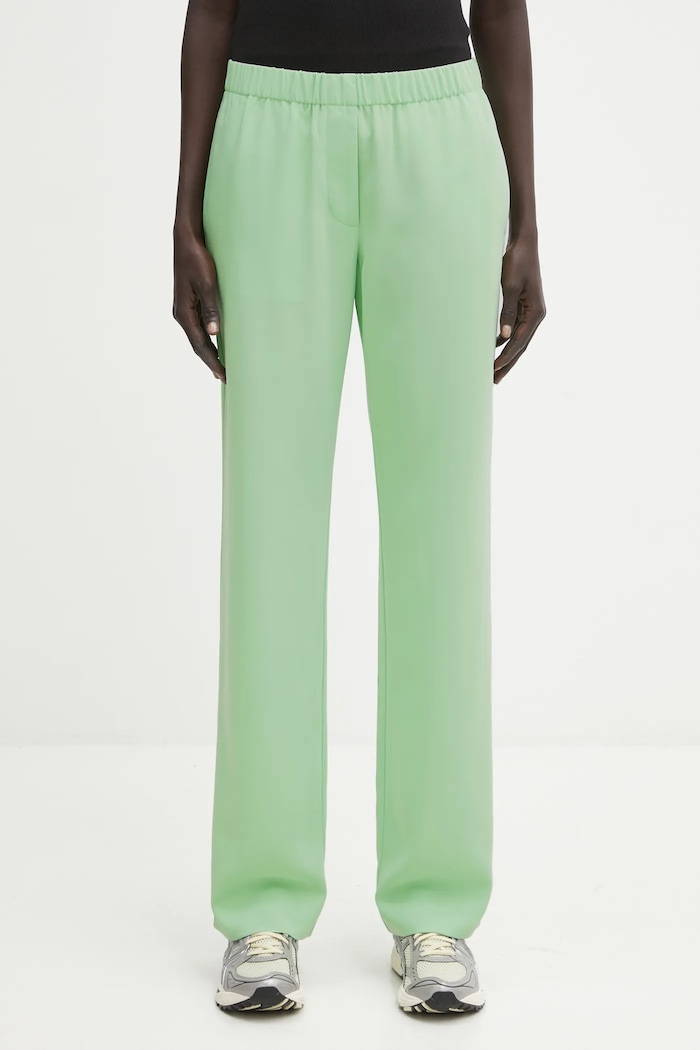 Samsoe Samsoe trousers plain green F16304674