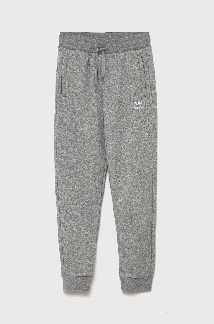 Dječje hlače adidas Originals bez uzorka siva H32407