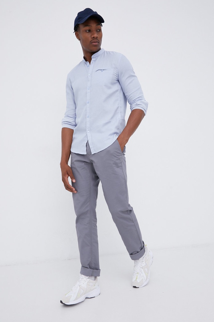 Tom Tailor Spodnie 1027255.15180 szary AW21