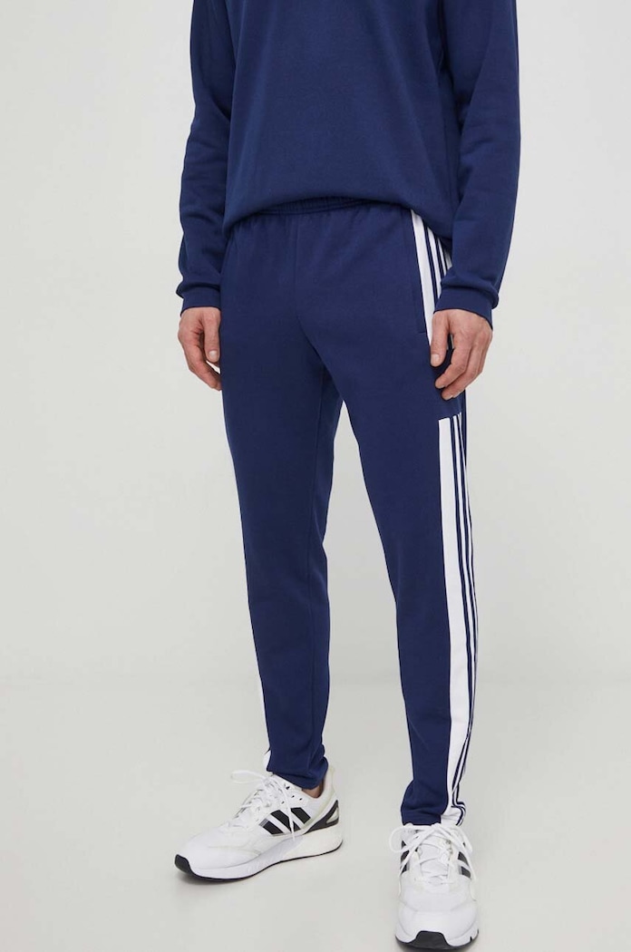 Nohavice adidas Performance GT6643 pletenina tmavomodrá GT6643