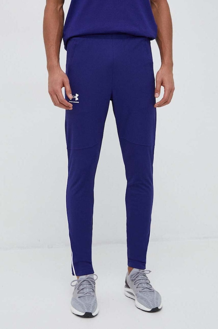 Under Armour spodnie dresowe Pique dzianina fioletowy 1366203